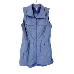 Duluth Trading Sol Survivor Sun Protection Tunic Vest Women's Size Small Blue